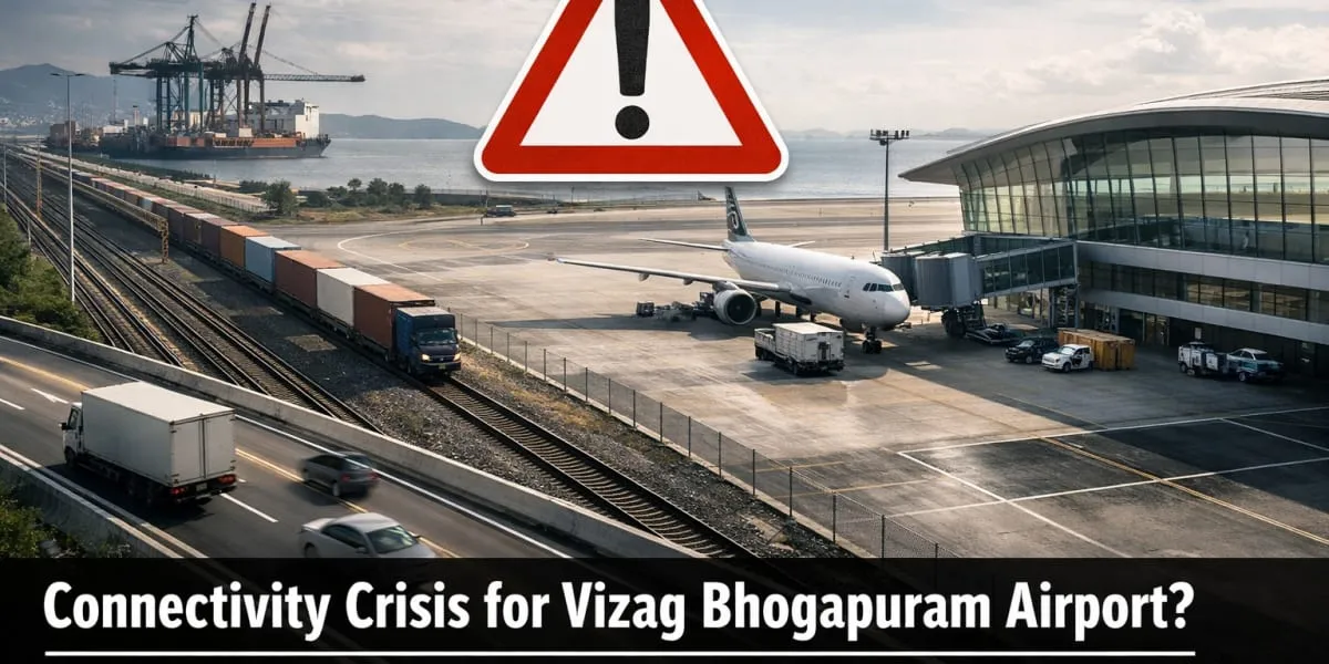 SIDAR Warns Of Connectivity Crisis For Vizag Bhogapuram Airport