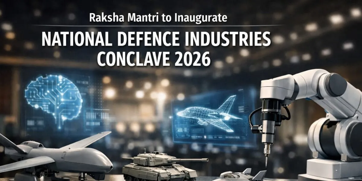 Raksha Mantri To Inaugurate National Defence Industries Conclave 2026