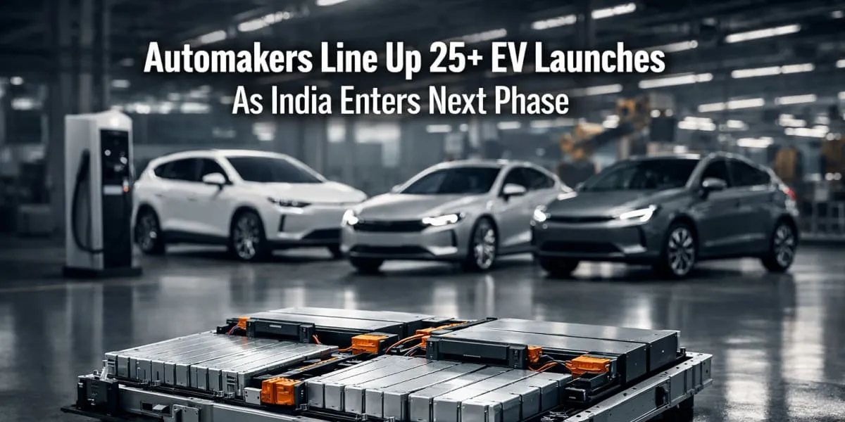 Automakers Line Up 25+ EV Launches As India Enters Next Phase