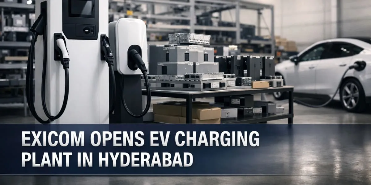 Exicom Opens EV Charging Plant in Hyderabad