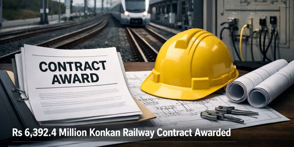 Sugs Lloyd Wins Rs 6,392.4 Million Konkan Railway Contract
