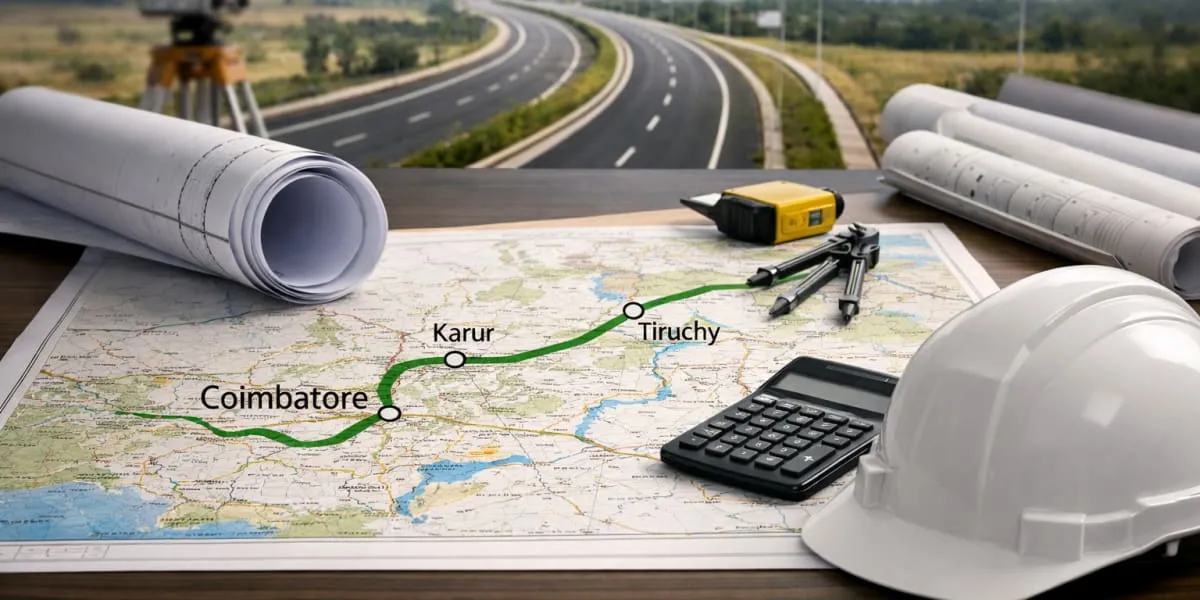 NHAI Prepares DPR For Tiruchy Karur Coimbatore Highway