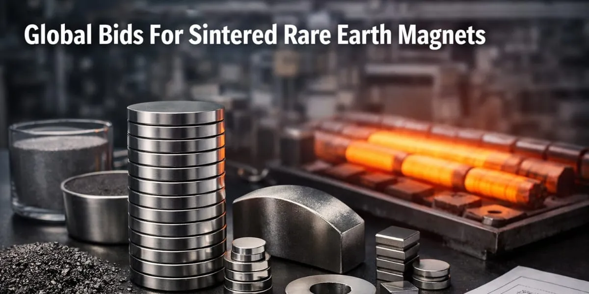 Ministry Invites Global Bids For Sintered Rare Earth Magnets