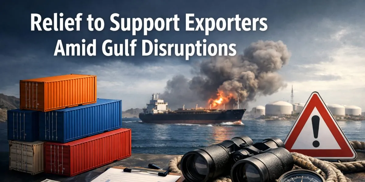 Government Approves RELIEF To Support Exporters Amid Gulf Disruptions