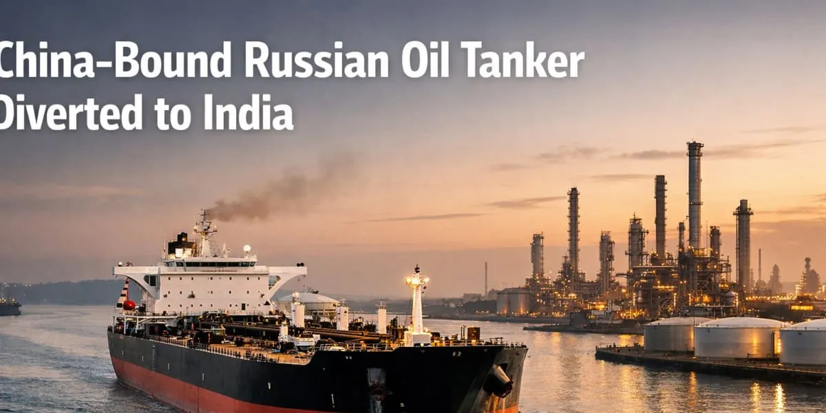 China Bound Russian Oil Tanker Diverted To India