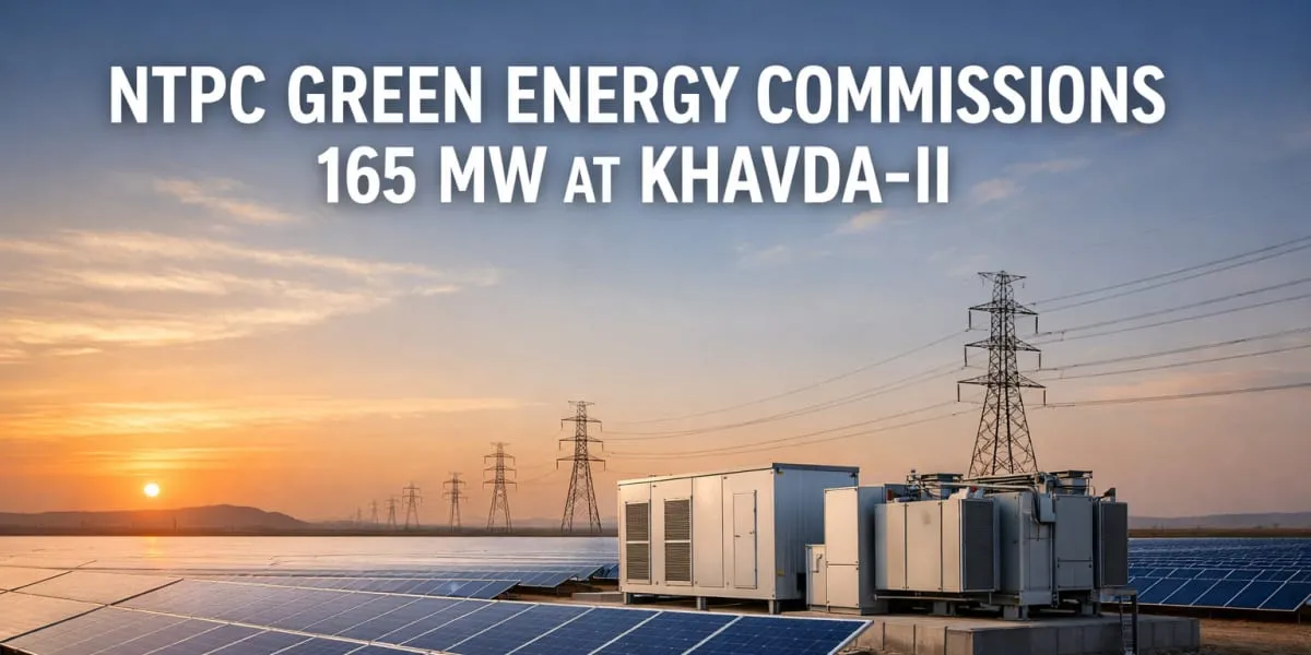 NTPC Green Energy Commissions 165 MW At Khavda-II