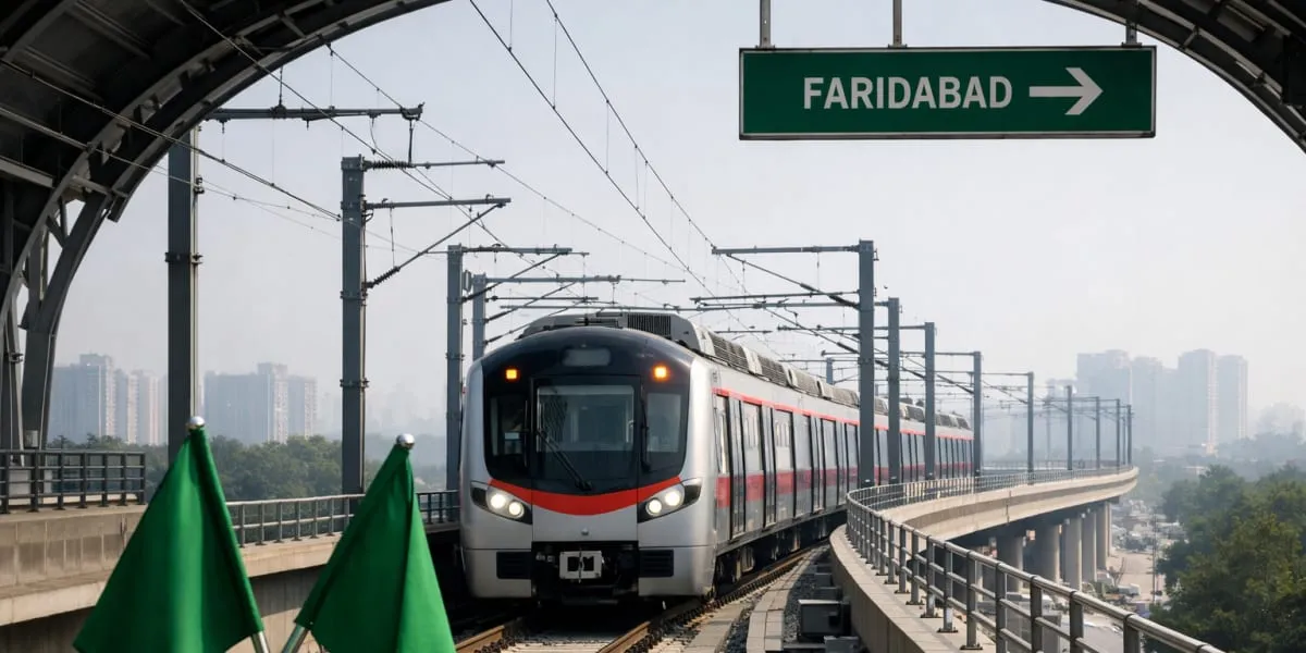 Delhi Faridabad Metro Extension Flagged Off