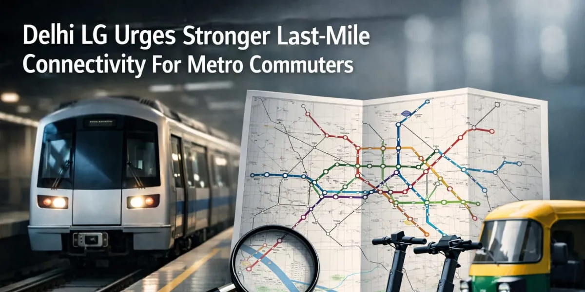 Delhi LG Urges Stronger Last-Mile Connectivity For Metro Commuters
