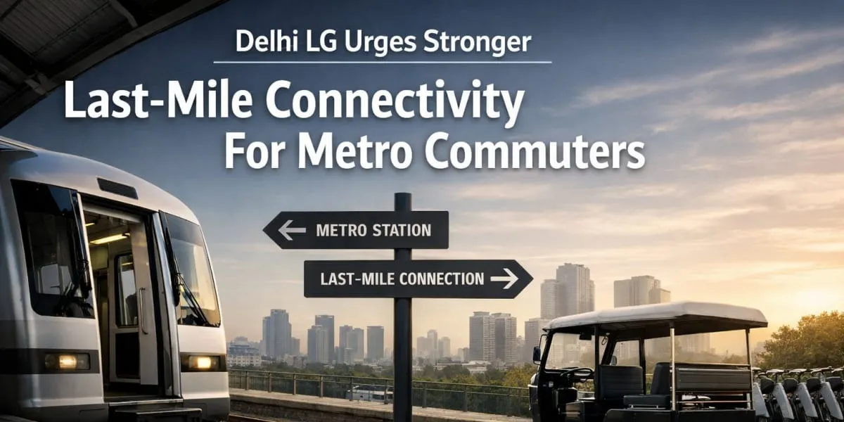 Delhi LG Urges Stronger Last-Mile Connectivity For Metro Commuters
