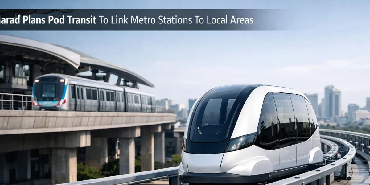 Hyderabad Plans Pod Transit To Link Metro Stations To Local Areas