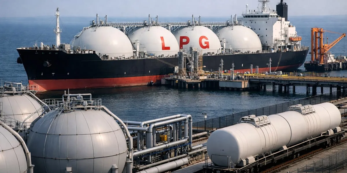 US LPG Cargo Ship Arrives At New Mangalore Port