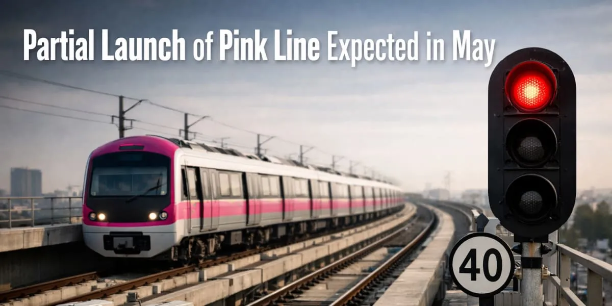Namma Metro Eyes Partial Launch Of Pink Line In May