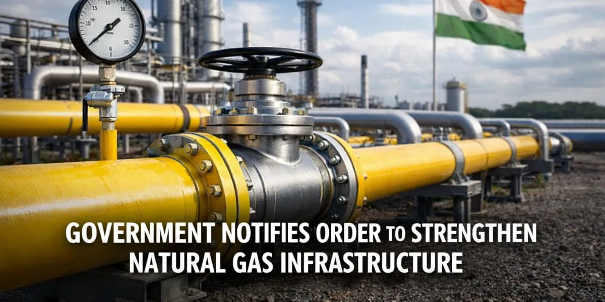 Government Notifies Order To Strengthen Natural Gas Infrastructure