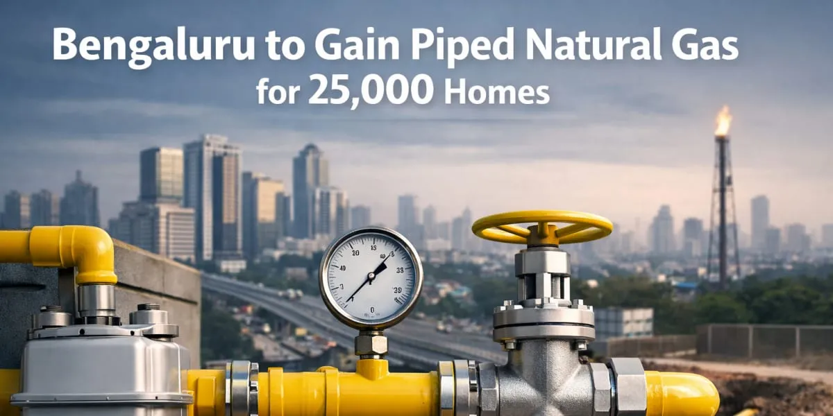 Bengaluru To Gain Piped Natural Gas For 25,000 Homes