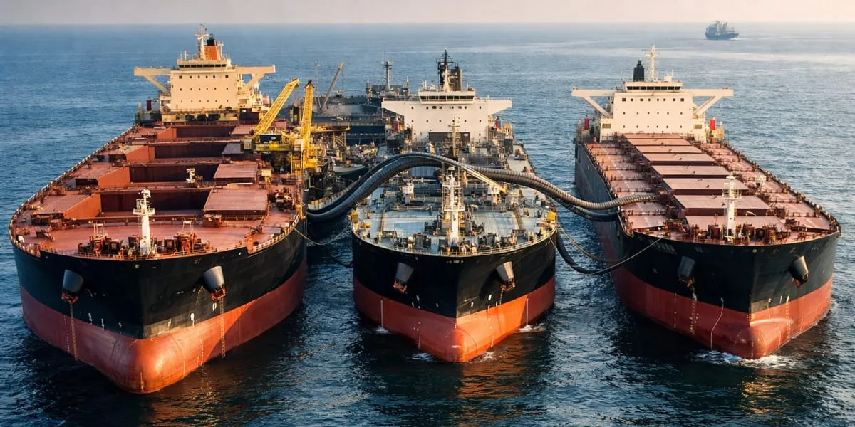 Deendayal Port Kandla Conducts First Triple Banking STS Operation