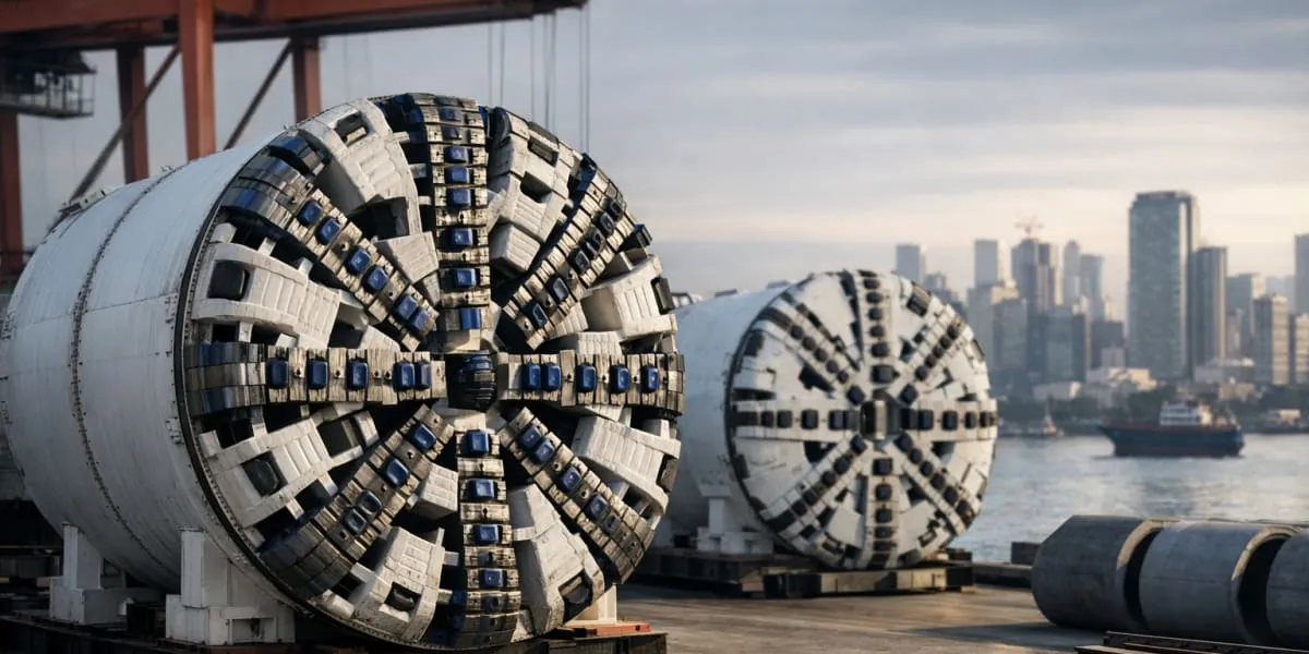 Tunnel Boring Machines Arrive In Mumbai For Bullet Train
