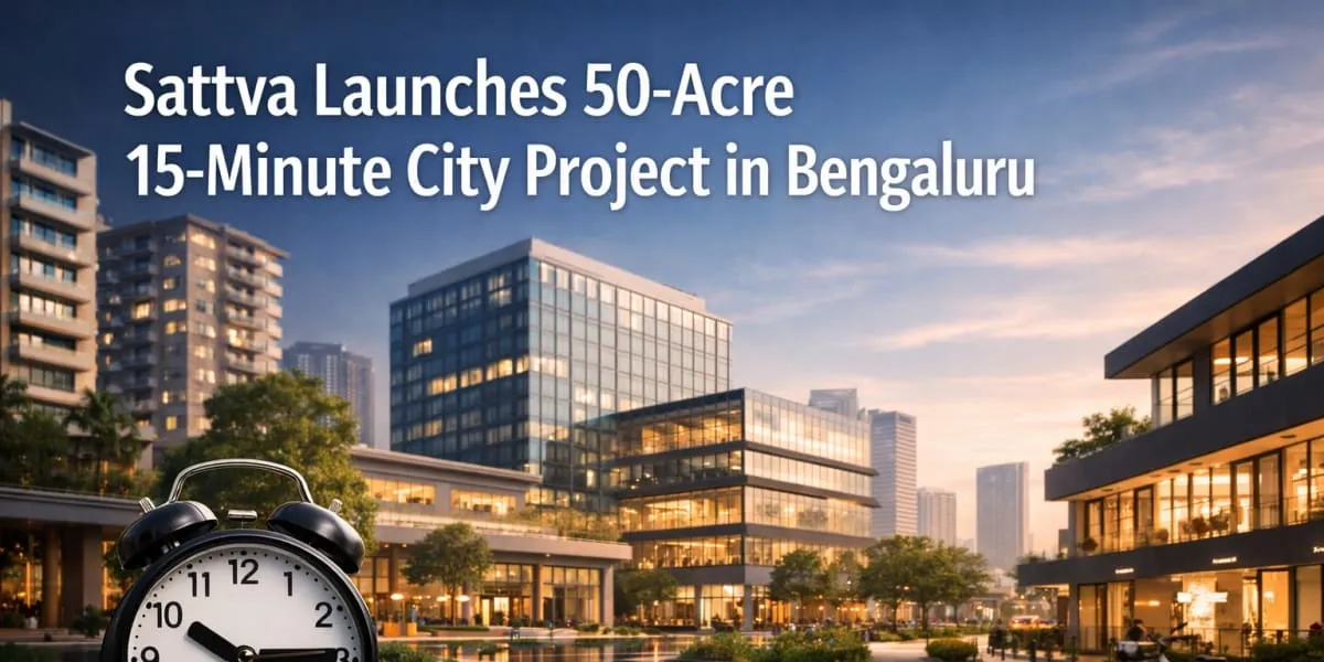 Sattva Launches 50-Acre 15-Minute City Project in Bengaluru