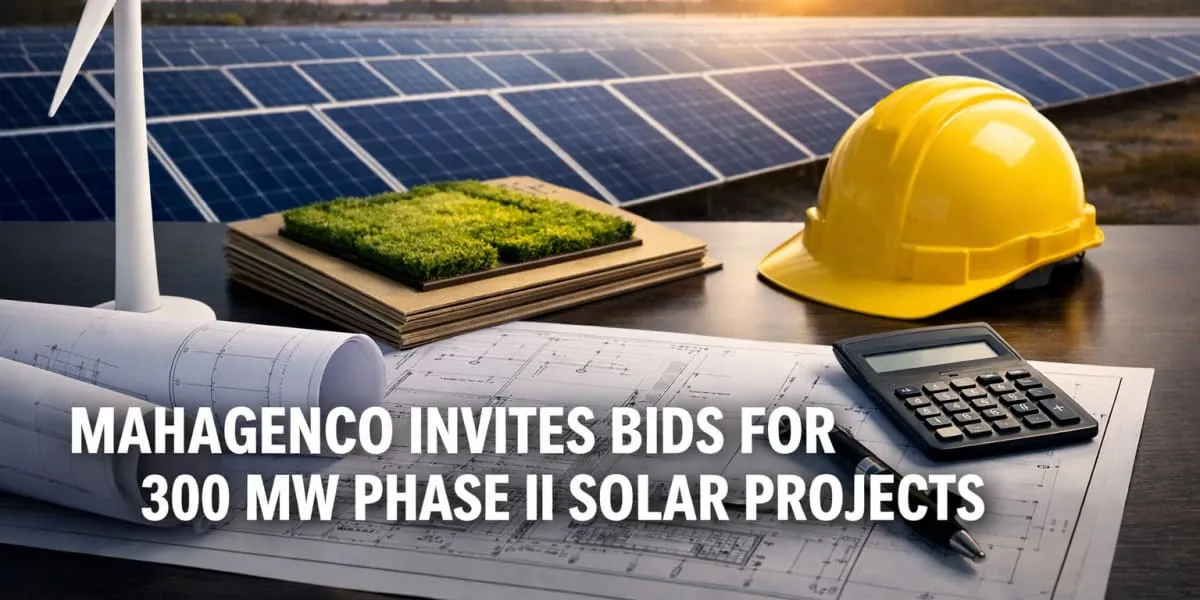 Mahagenco Invites Bids For 300 MW Phase II Solar Projects