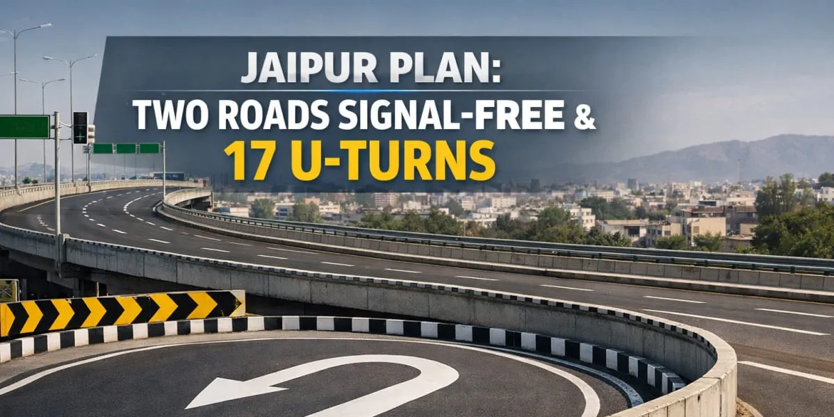Jaipur Plan To Make Two Roads Signal-Free And 17 U-Turns