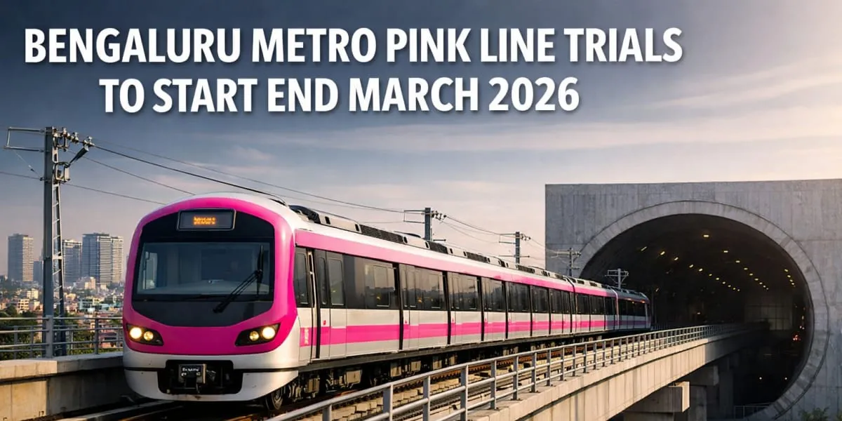 Bengaluru Metro Pink Line Trials To Start End March 2026