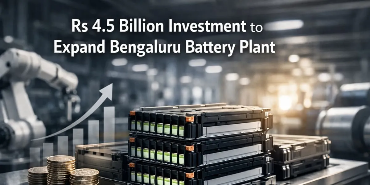 Exide Invests Rs 4.5 Billion To Expand Bengaluru Battery Plant