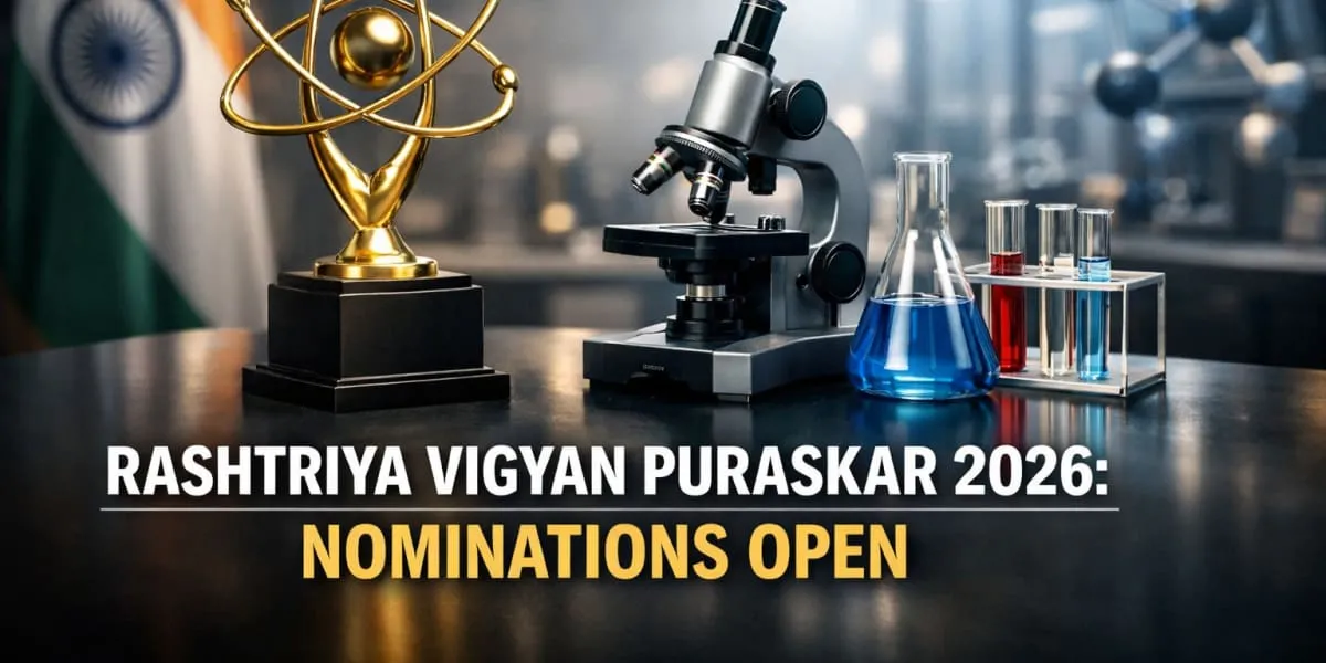 Government Opens Nominations For Rashtriya Vigyan Puraskar 2026