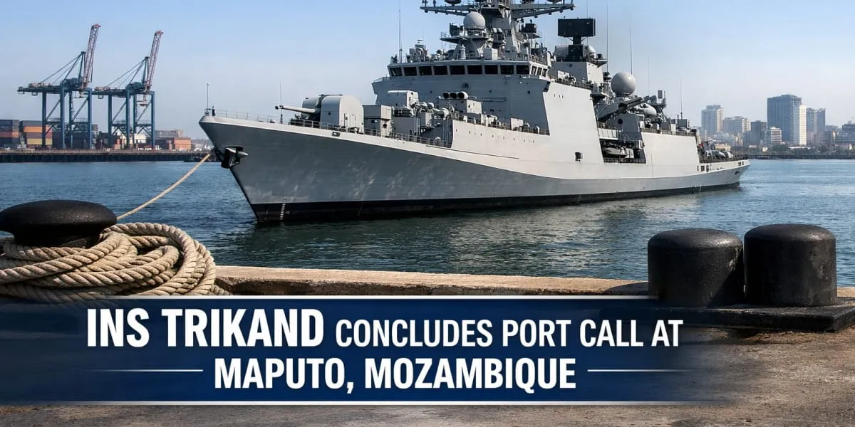 INS Trikand Concludes Port Call At Maputo Mozambique