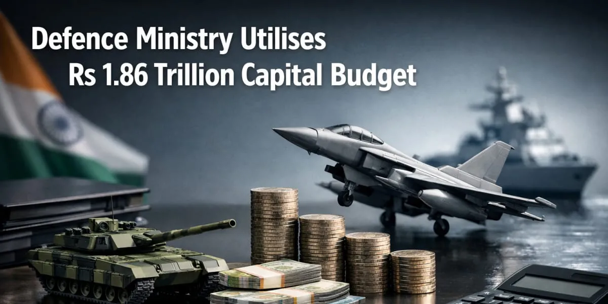 Ministry of Defence Fully Utilises Rs 1.86 tn Capital Budget