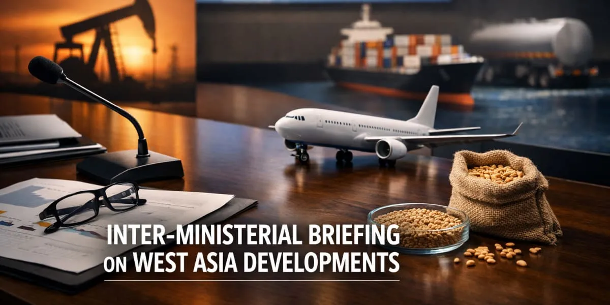 Inter-Ministerial Briefing On West Asia Developments