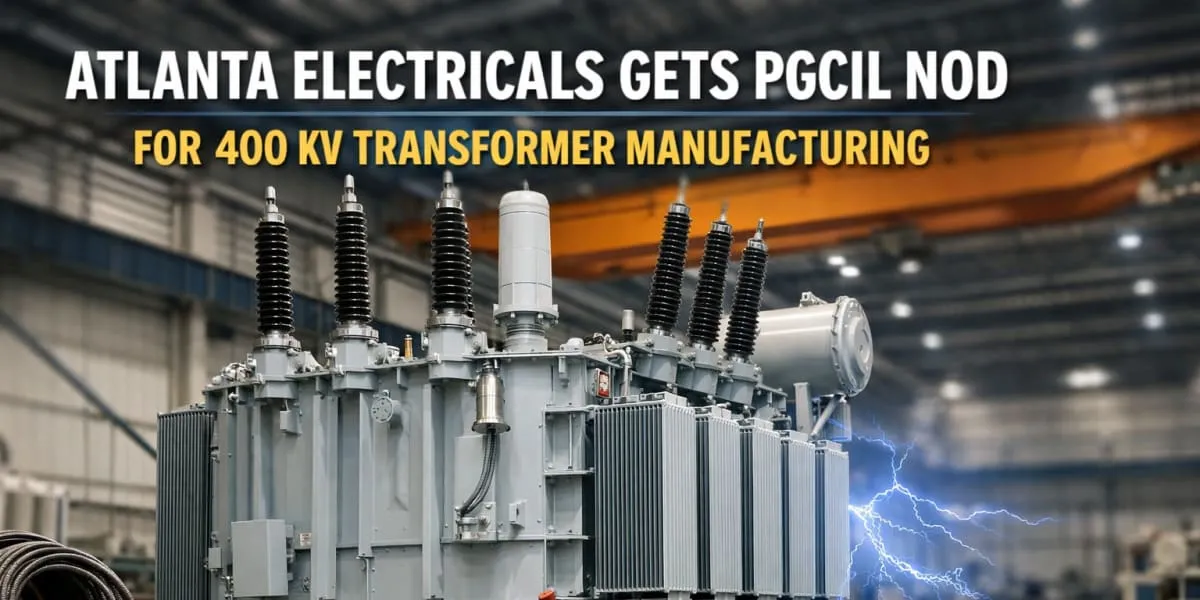 Atlanta Electricals Gets PGCIL Nod For 400 kV Transformer Manufacturing