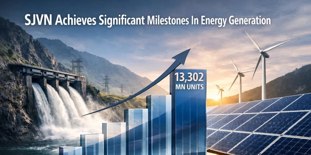 SJVN Achieves Significant Milestones In Energy Generation