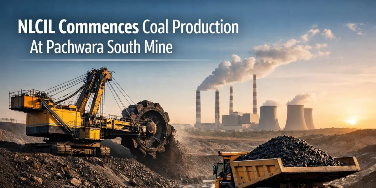 NLCIL Commences Coal Production At Pachwara South Mine