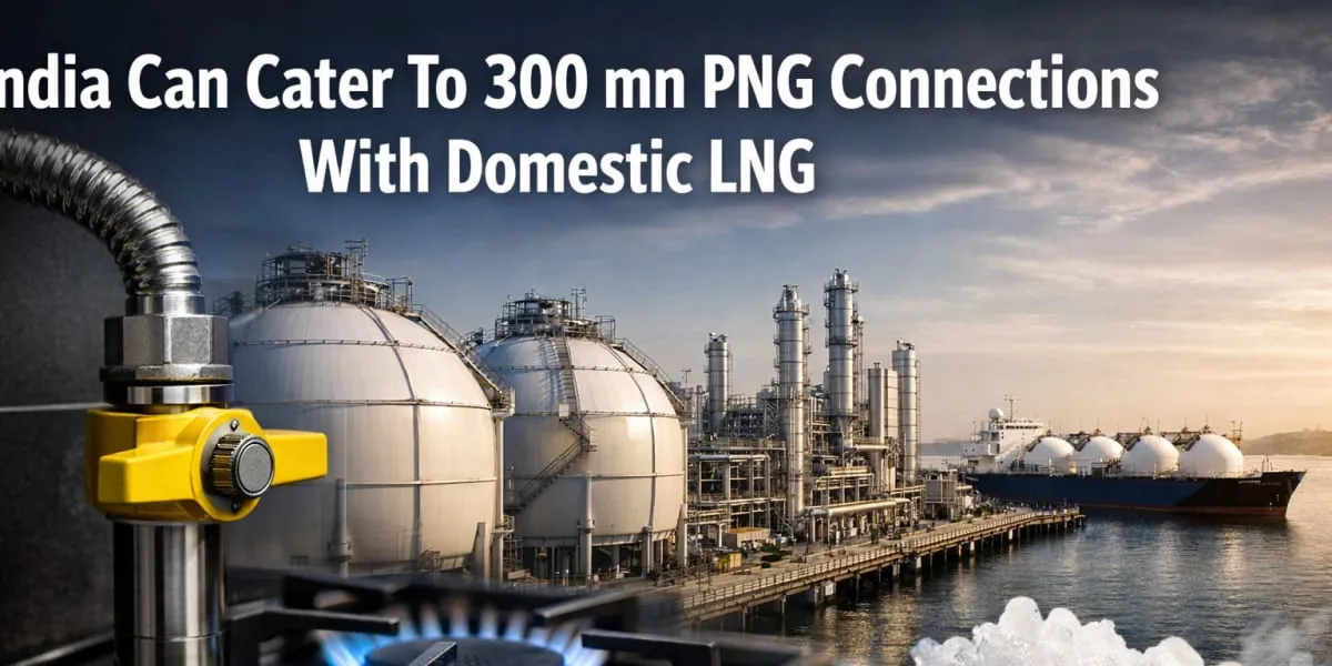 India Can Cater To 300 mn PNG Connections With Domestic LNG