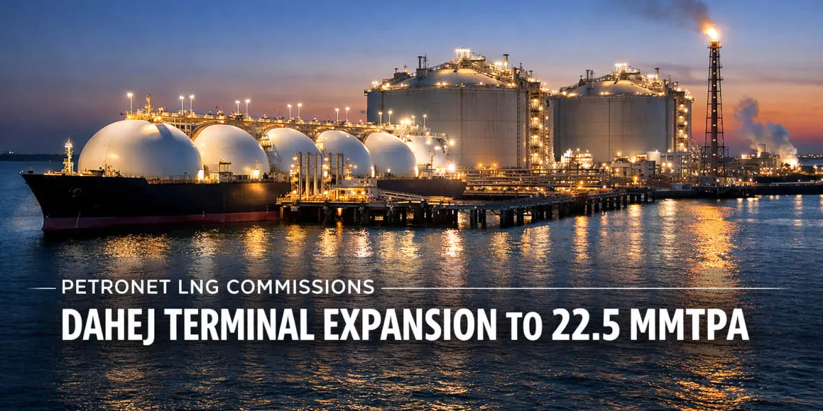 Petronet LNG Commissions Dahej Terminal Expansion to 22.5 MMTPA