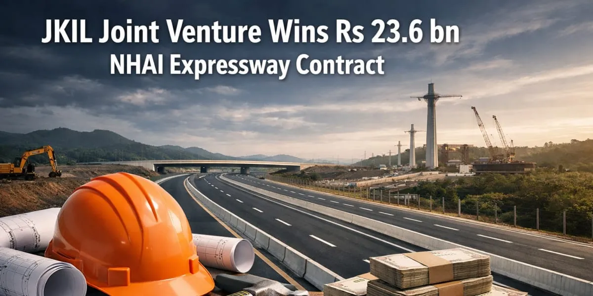 JKIL Joint Venture Wins Rs 23.6 bn NHAI Expressway Contract