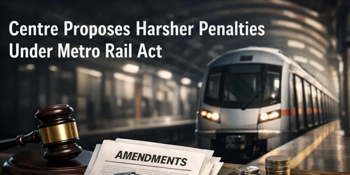 Centre Proposes Harsher Penalties Under Metro Rail Act