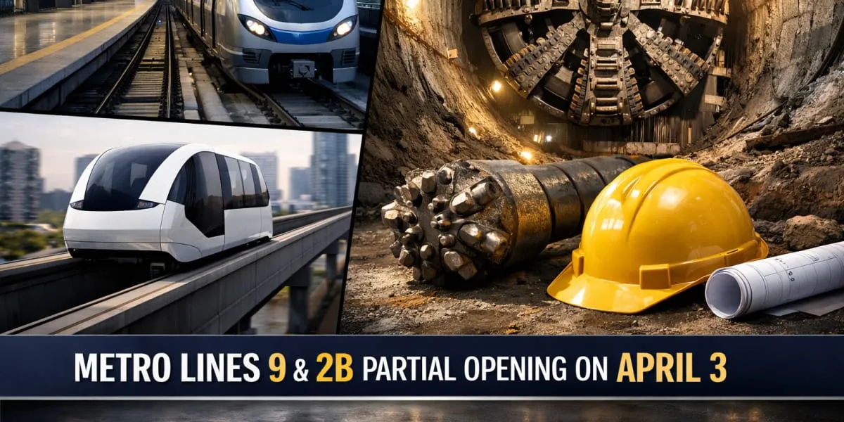 Partial Opening Of Metro Lines Nine And Two B On April Three