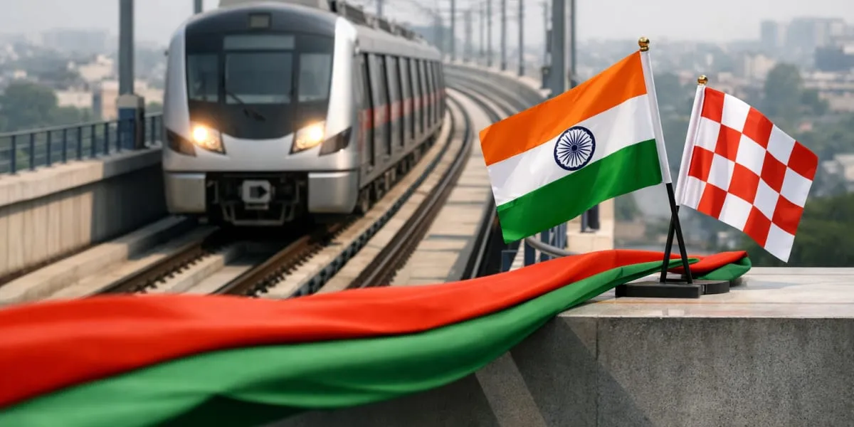 Delhi Faridabad Metro Extension Flagged Off
