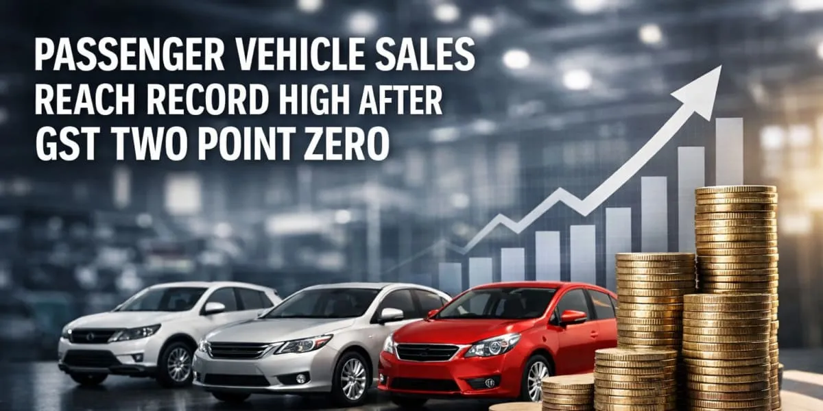Passenger Vehicle Sales Reach Record High After GST Two Point Zero