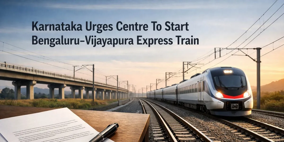 Karnataka Urges Centre To Start Bengaluru–Vijayapura Express Train