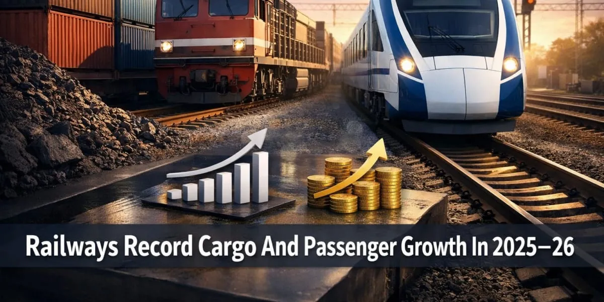 Railways Record Cargo And Passenger Growth In 2025–26