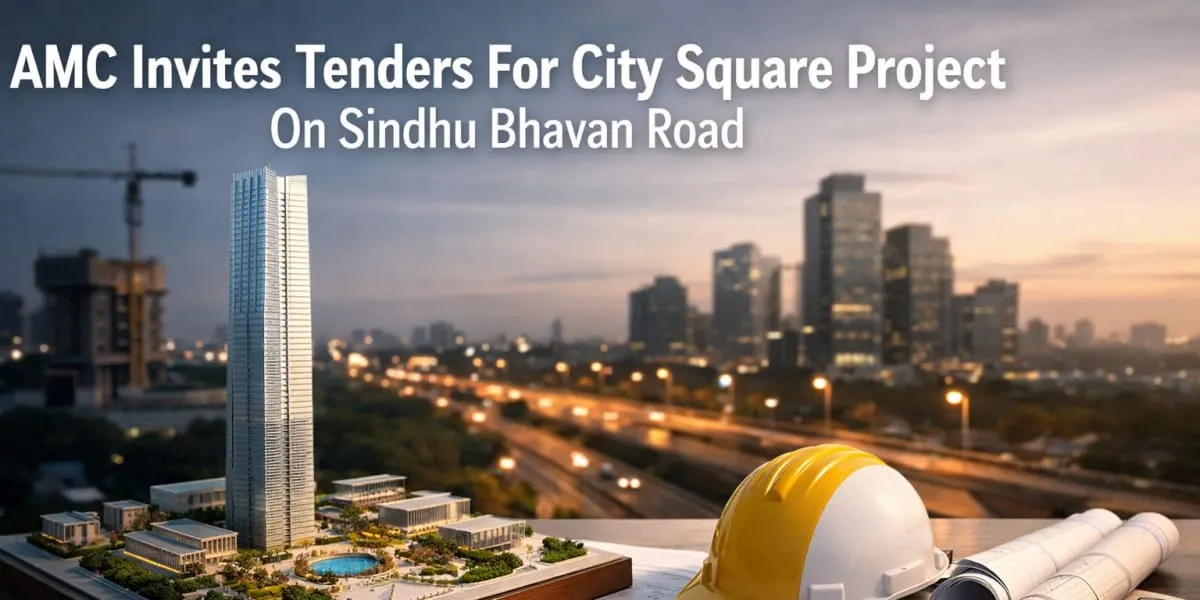 AMC Invites Tenders For City Square Project on Sindhu Bhavan Road
