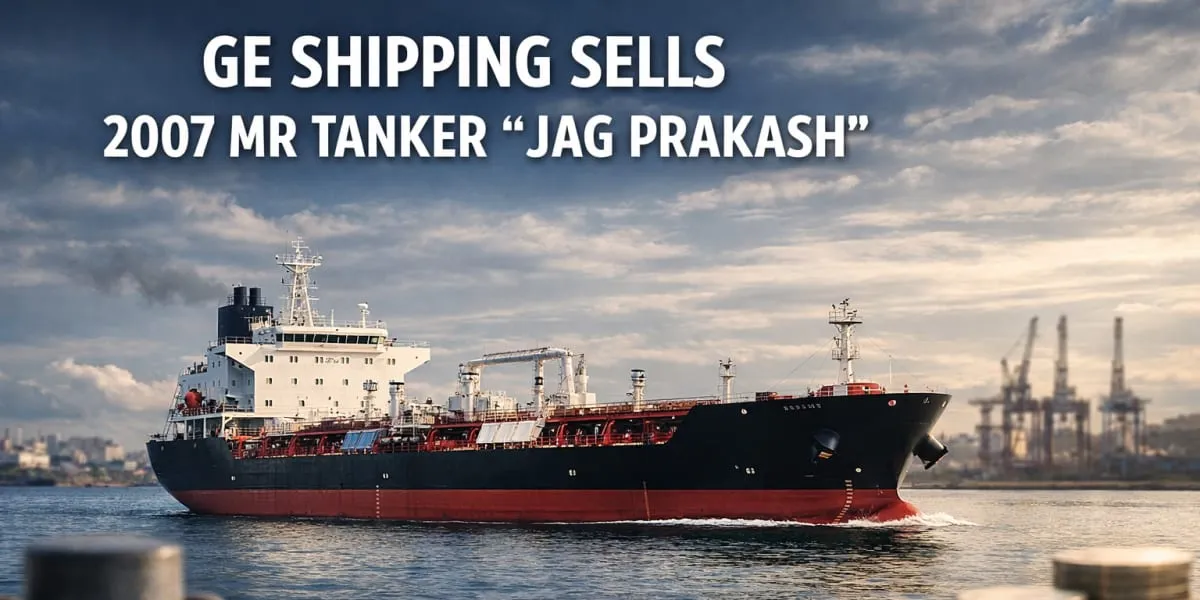 GE Shipping Sells 2007 Medium Range Tanker Jag Prakash