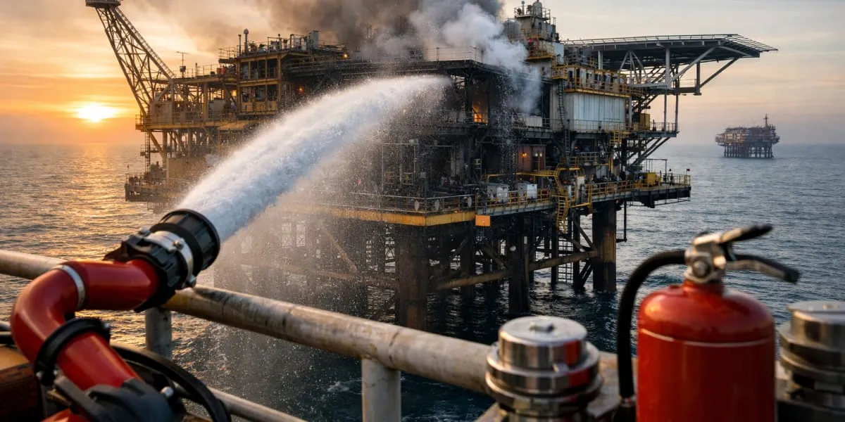 ONGC Stabilises Fire Incident At SHP Platform Mumbai High