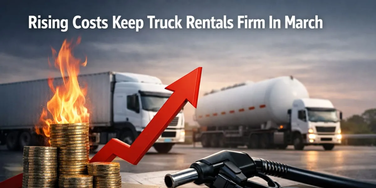 Rising Costs Keep Truck Rentals Firm In March