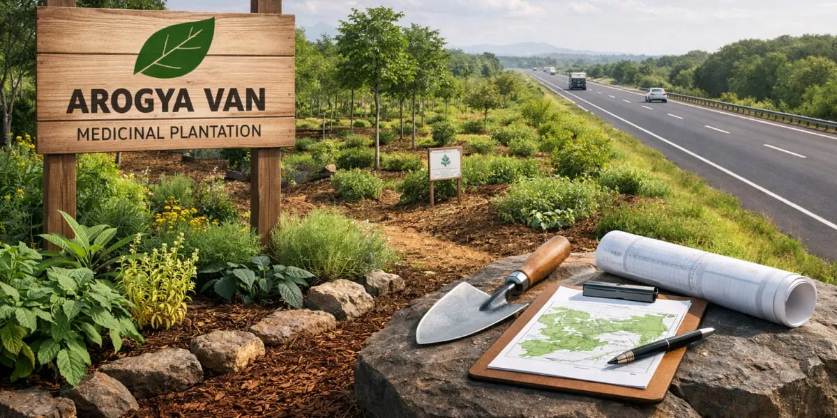 NHAI To Develop Arogya Van Medicinal Tree Plantations