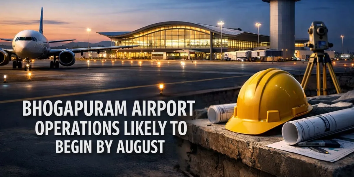 Bhogapuram Airport Operations Likely To Begin By August
