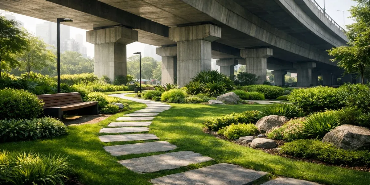 Delhi Partners With Private Firms to Create Green Zones Under Flyovers