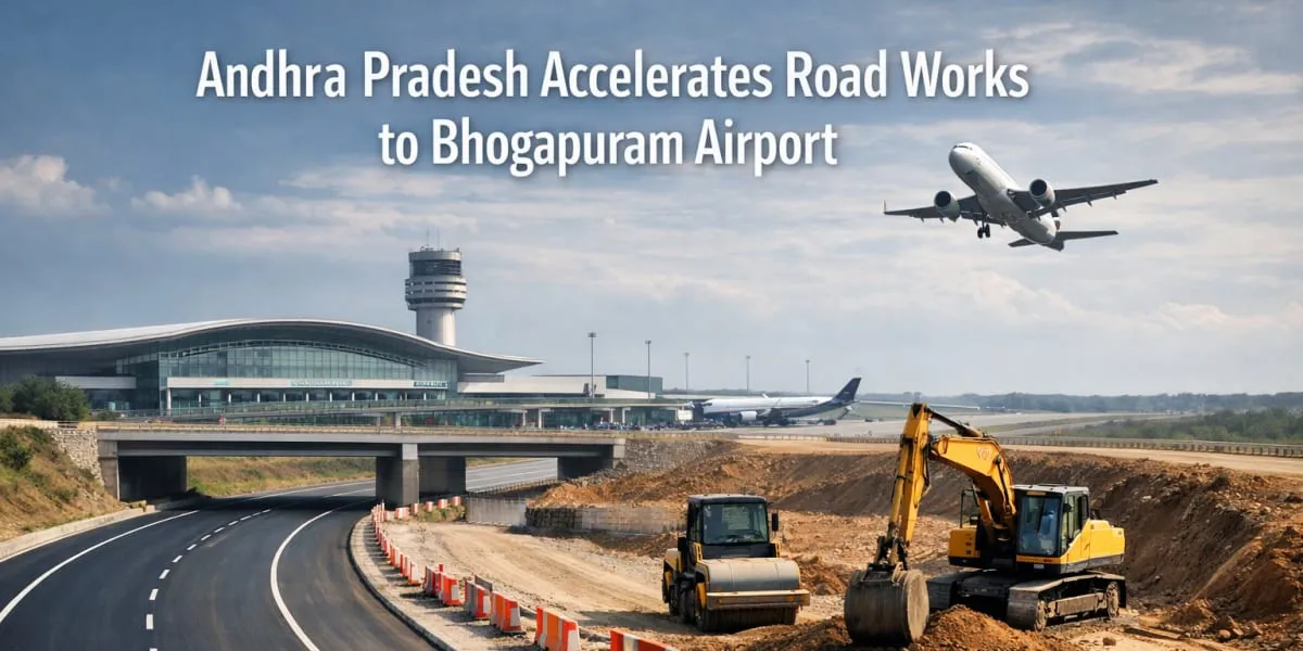 Andhra Pradesh Accelerates Road Works to Bhogapuram Airport
