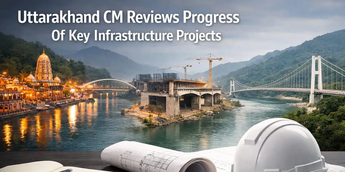 Uttarakhand CM Reviews Progress Of Key Infrastructure Projects
